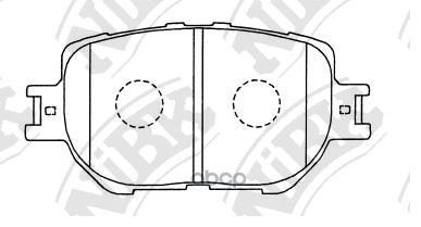 Колодки тормозные дисковые NiBK арт. PN1550