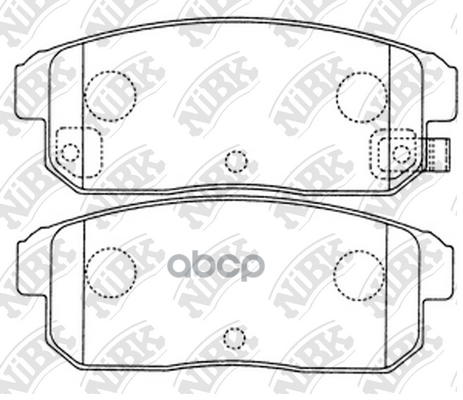 Колодки тормозные дисковые NISSAN PRIMERA 2002 PN2467 NiBK арт. PN2467