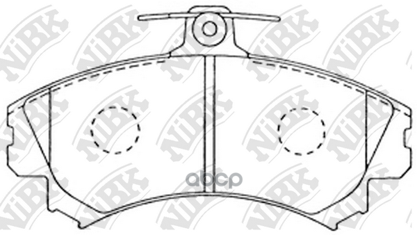 Колодки тормозные дисковые NiBK арт. PN3090
