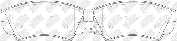 Колодки тормозные дисковые перед NiBK арт. PN34002
