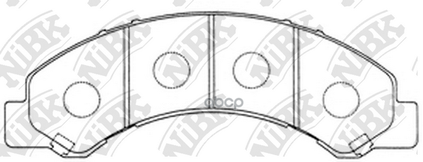 Колодки тормозные дисковые ISUZU ELF 4.8 2003 -   ISUZU ELF 3.0 2003 - NiBK арт. pn4464