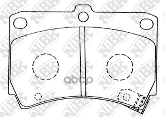 Колодки тормозные дисковые KIA RIO 1.5 2000 - 2005  MAZDA 2 1.4 2003 -   MAZDA 2 1.2 2003 - NiBK арт. pn5232