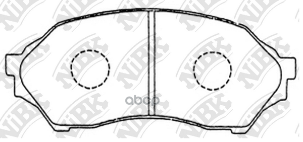 Колодки тормозные дисковые MAZDA FAMILIA 1.5 1998 - 2004  MAZDA FAMILIA 1.3 2001 - 2004 NiBK арт. pn5425