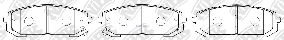 Колодки тормозные дисковые NiBK арт. PN6120