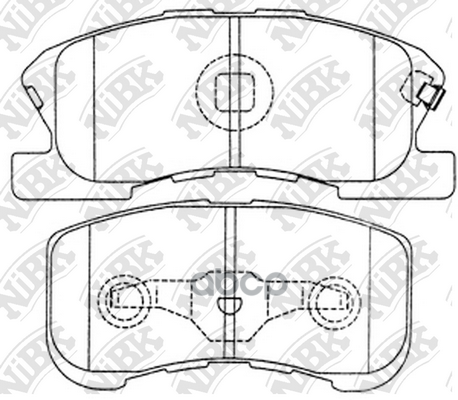 Колодки Тормозные Дисковые Daihatsu Yrv 1.3 2001 -   Daihatsu Sirion 1.0 2000 - 2005  Toyota Duet 1. NiBK арт. pn6427