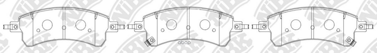 Колодки тормозные дисковые передние, Original-Type NiBK арт. PN8059