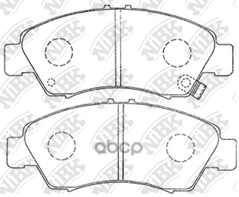 Колодки передние (HONDA CIVIC 1.3-1.6 91-01/JAZZ 1.2/1.4 02-) PN8265 NiBK арт. PN8265