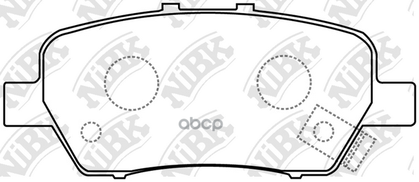 Колодки тормозные дисковые HONDA STREAM 1.8 2005 -   HONDA STREAM 2.0 2005 - NiBK арт. pn8506