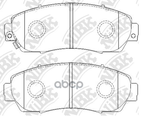 Колодки тормозные дисковые перед NiBK арт. PN8802