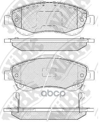 Колодки тормозные дисковые HONDA CR-V 2007 PN8808 NiBK арт. PN8808