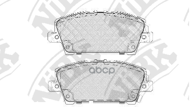 Колодки тормозные дисковые NiBK арт. PN8866