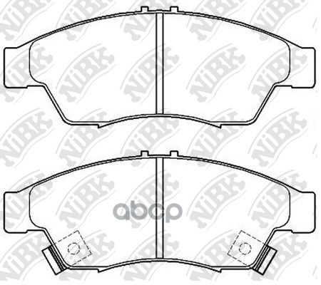 Колодки тормозные дисковые SUZUKI LIANA 1.6 2005 - 2007  SUZUKI LIANA 1.6 2005 -   SUZUKI LIANA 1.6 NiBK арт. pn9804