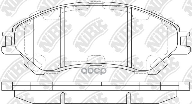 Колодки тормозные дисковые передн. SUZUKI SX4 хэтчбек II (JY) 1.6 [M16A] 120 л.с. Бензиновый 2013 - NiBK арт. pn9809
