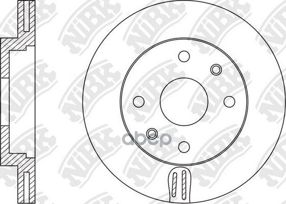 Диск тормозной передний NiBK арт. RN1571