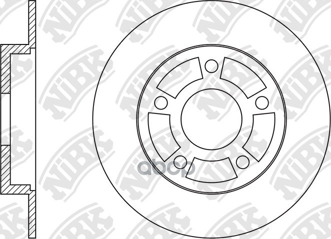 Диск тормозной RENAULT FLUENCE 2010 RN1572H NiBK арт. RN1572H