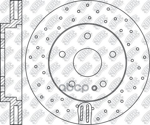 Диск тормозной перфорированный Performance (к-кт 2 шт, цена за 1 шт) NiBK арт. RN1696DSET