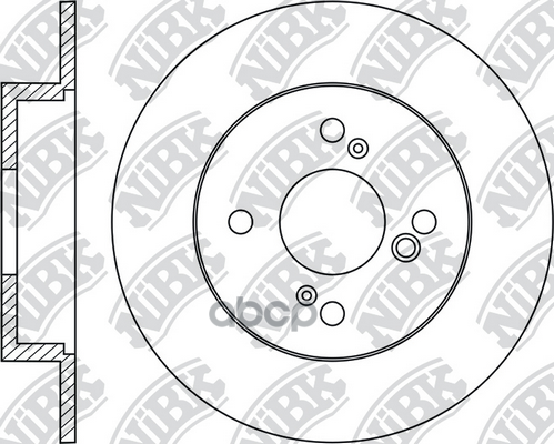Диск тормозной задний SUZUKI Swift IV 2010-> /D=259mm NIBK RN1955 NiBK арт. RN1955