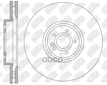 Диск тормозной передний вентилируемый NiBK арт. RN2199