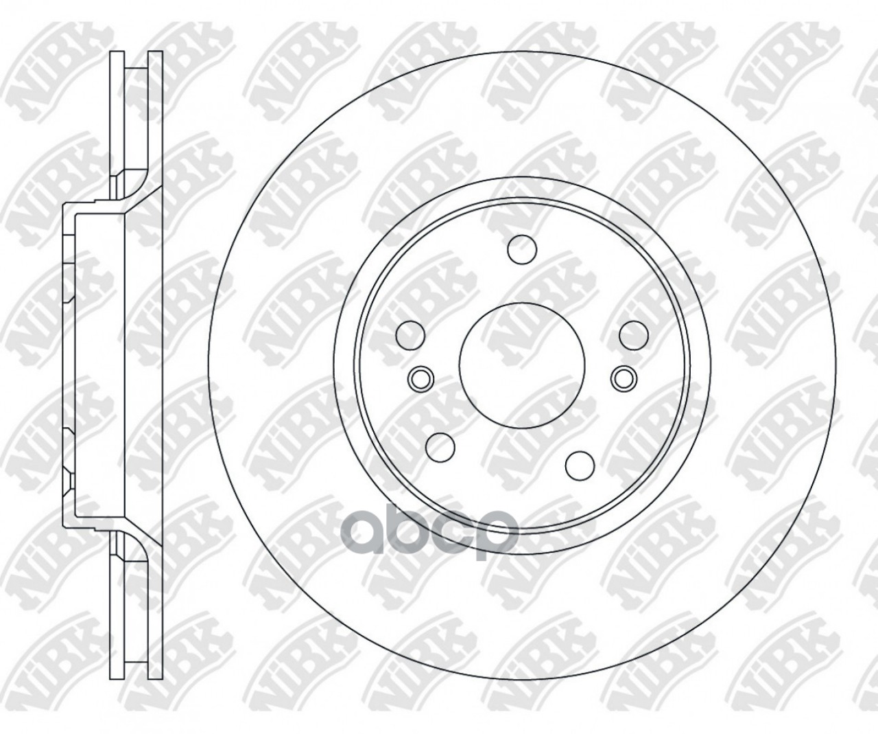 Диски тормозн.  CHERY Arrizo 8 (M1E) NiBK арт. rn2576