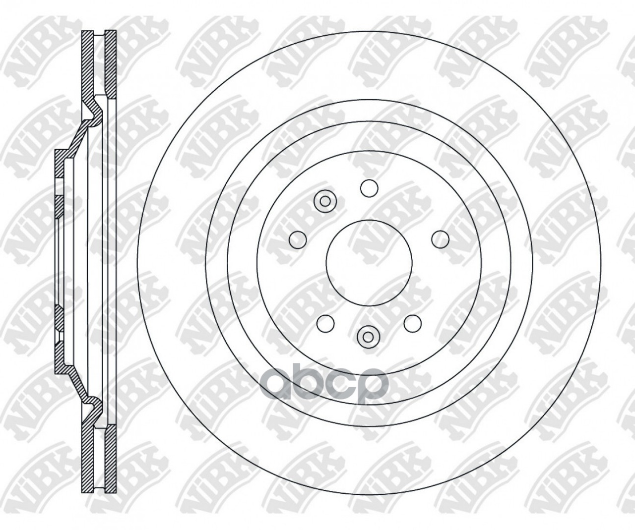 Диск тормозной перфорированный CHERY Exeed (19-) NiBK PERFORMANCE 1 шт. RN2581DSET NiBK арт. rn2581dset