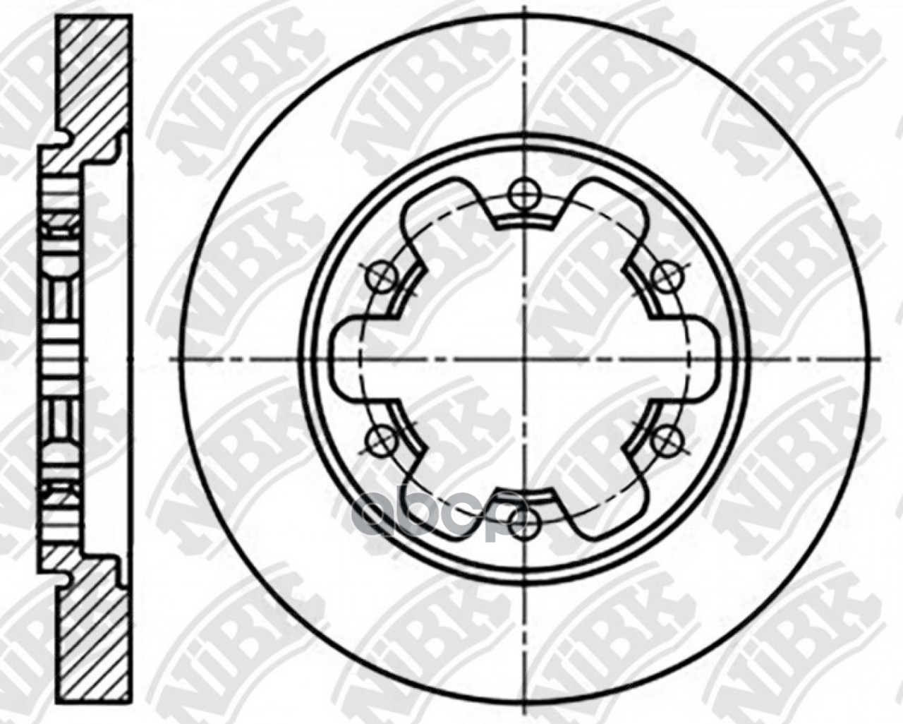 Диск тормозной задний NiBK арт. RN999072