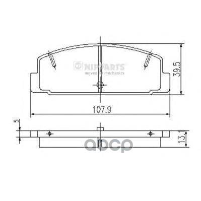 Колодки тормозные дисковые Nipparts арт. J3613002