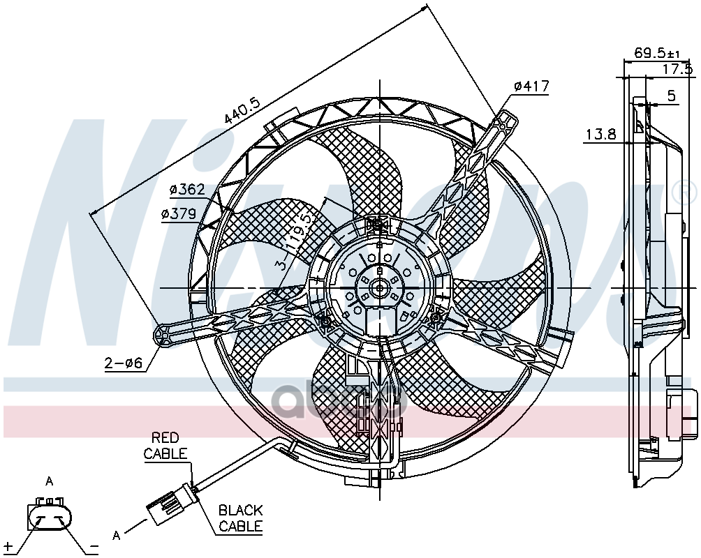 Вентилятор Двигателя Mini (R56) 1.6 06-13 85632 Nissens арт. 85632