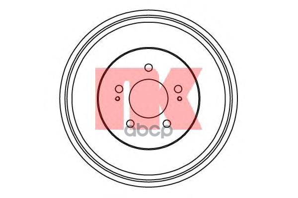 Барабан тормозной Hyundai H-1 06- Nk арт. 253412