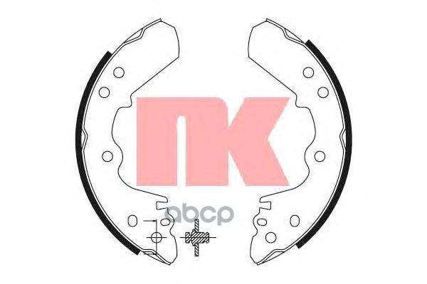 Колодки тормозные барабанные Isuzu Trooper  Opel Cam Fr 83- Nk арт. 2714528