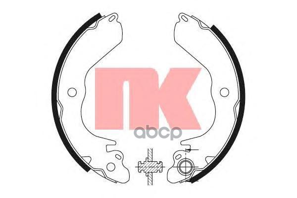 Колодки тормозные барабанные Colt/Lancer 88- Nk арт. 2730533