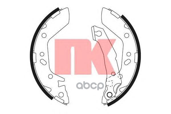 Колодки тормозные барабанные H.Accent 00- Nk арт. 2734670