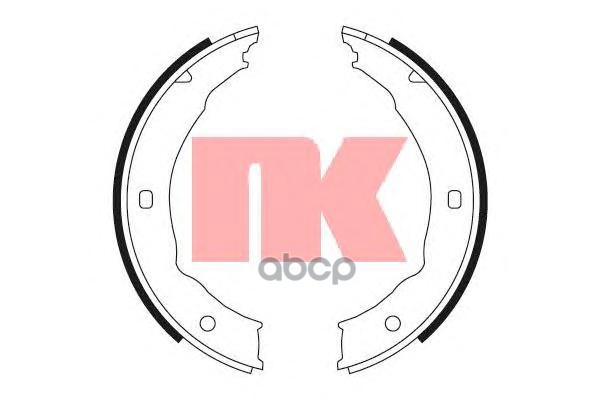 Колодки Тормозные Барабанные Peugeot 406 95- Nk арт. 2737655