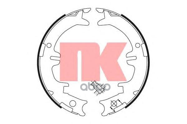 Колодки Тормозные Барабанные Lexus/Toyota 90- Nk арт. 2745644