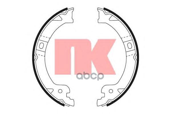 Колодки Тормозные Барабанные Chrysler Voyager  Dodge Caravan 00- Nk арт. 2793724