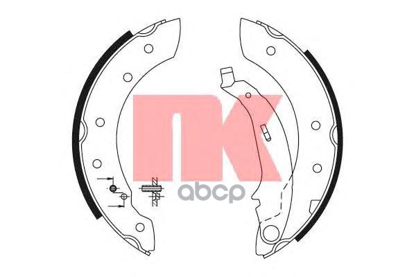 Колодки Тормозные Барабанные Citroen  Renault 91- Nk арт. 2799572