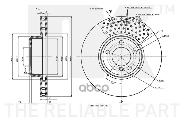 Диск Тормозной Высокоуглеродистый Bmw Nk 3415120 Nk арт. 3415120