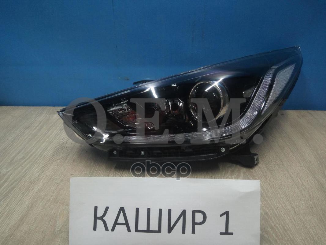 Фара Левая Hyundai Solaris 2 2017-2020, Галоген, Светодиодные Дхо (Led) O.E.M. арт. OEM0032FL