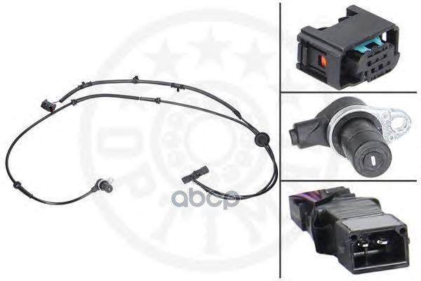 Датчик Abs Audi: A4 (8E2  B6)  A4 Avant (8E5  B6)  A4 Cabriolet (8H7  B6  8He  B7) Optimal арт. 06-s291