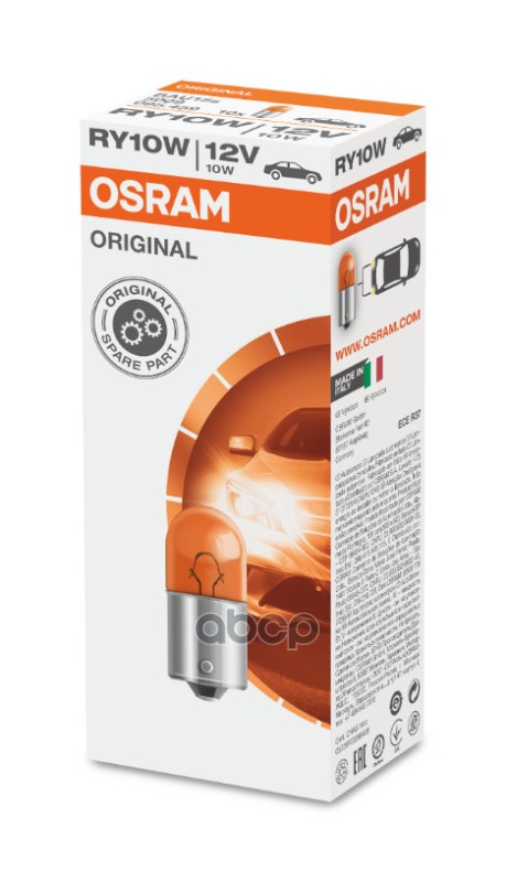 Лампа 12V RY10W 10W BAU15s OSRAM ORIGINAL LINE 1 шт. картон 5009 Osram арт. 5009