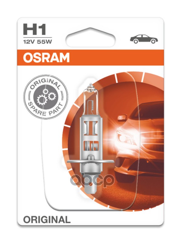 Лампа 64150-01B Н1 12V (55W) P14 5s стандарт 1 шт. в блистере Osram арт. 64150-01b