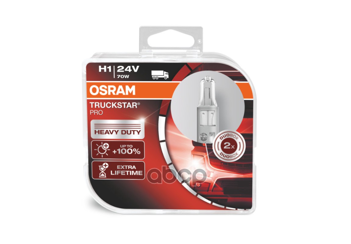 Лампа 24V H1 70W P14,5S Osram Truckstar Pro 2 Шт. Duobox 64155Tsp-Hcb Osram арт. 64155TSP-HCB
