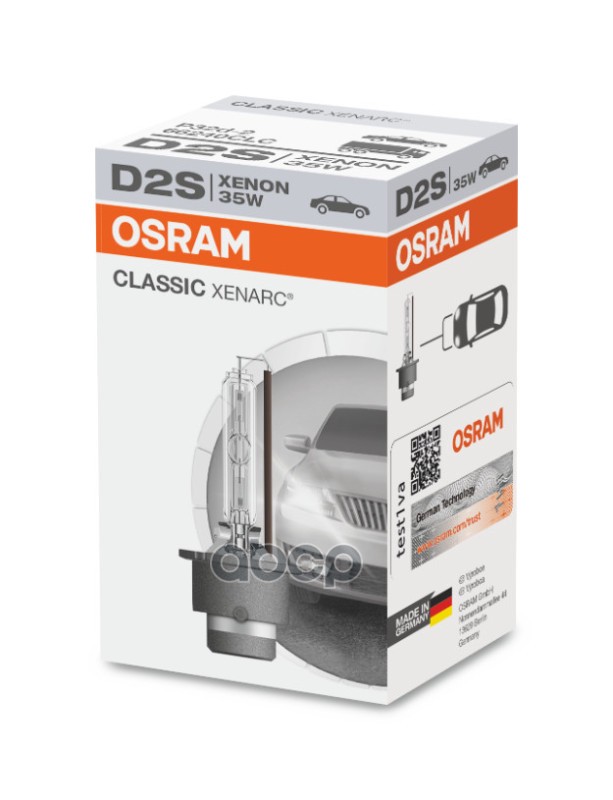Лампа 66240 D2S CLC 85V 35W P32D-2 10X1OSRAM Osram арт. 66240clc