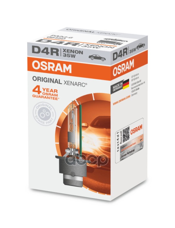 Лампа Газоразрядная D4r 35W P32d-6 Xenarc Osram арт. 66450