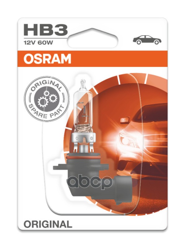 Лампа 12V HB3 60W P20d OSRAM ORIGINAL LINE 1 шт. блистер 9005-01B Osram арт. 9005-01B