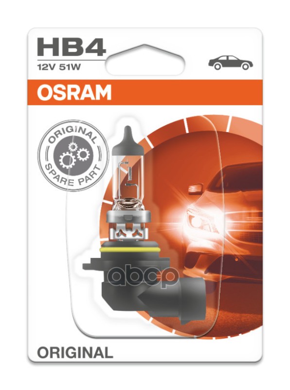 Заменен на 9006-1BL Лампа г/с HB4 (51W) P22d блистер 12V 9006-01B 4008321171238 Osram арт. 9006-01B