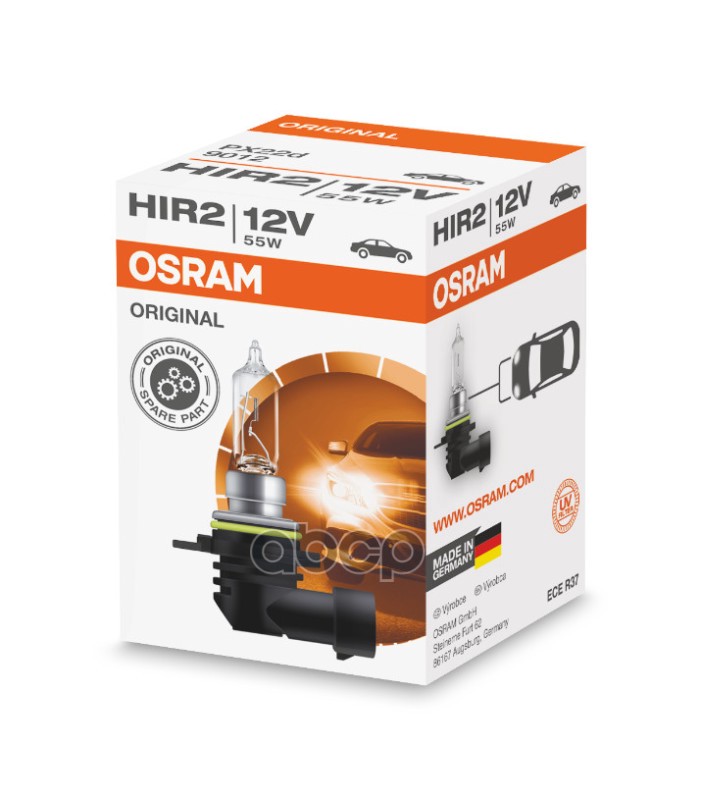Лампа 9012 HIR2 55W 12V PX22D 10X10X1 1A ORIGINAL LINE Osram арт. 9012