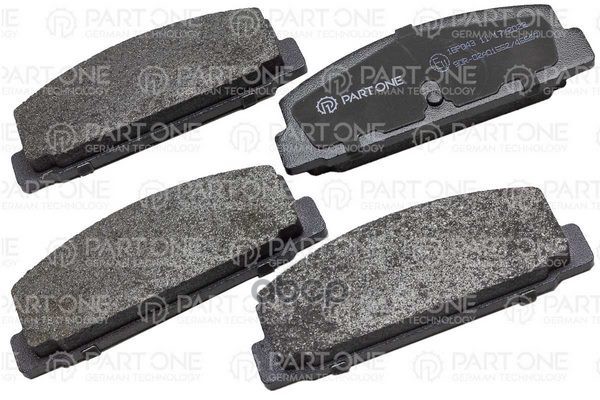 Колодки Тормозные Дисковые Rear, Mazda 323 C Iv 90-94, 626 Iv 91-02, 107.8X39.4x13.1 PART-ONE арт. 1BP043