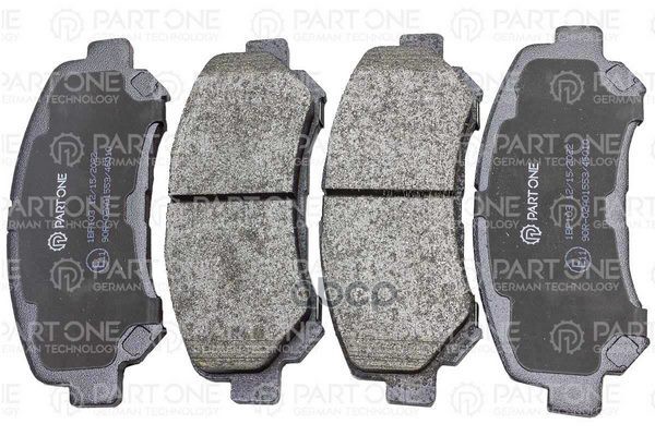 Колодки Тормозные Дисковые Front, Nissan Qashqai, X-Trail 1.6-2.5I, 1.5Dci -2.0 Dci 07>, 141.8X58.7x17 PART-ONE арт. 1BP103