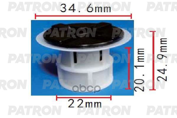 Клипса Пластмассовая Toyota Применяемость: Вставка Защита Кузова PATRON арт. P37-1969