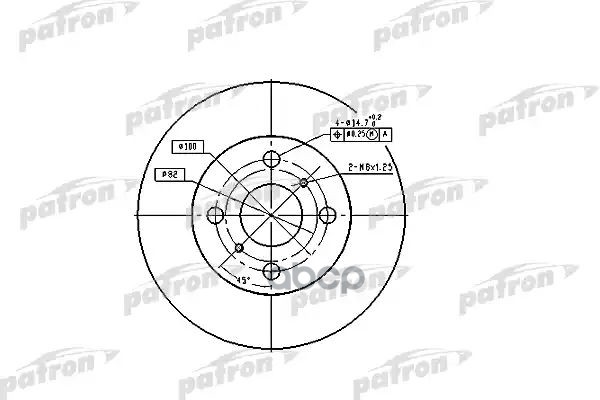 Диск тормозной PBD1423 PATRON арт. PBD1423